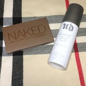 Urban Decay Flushed Trio & De-Slick Setting Spray